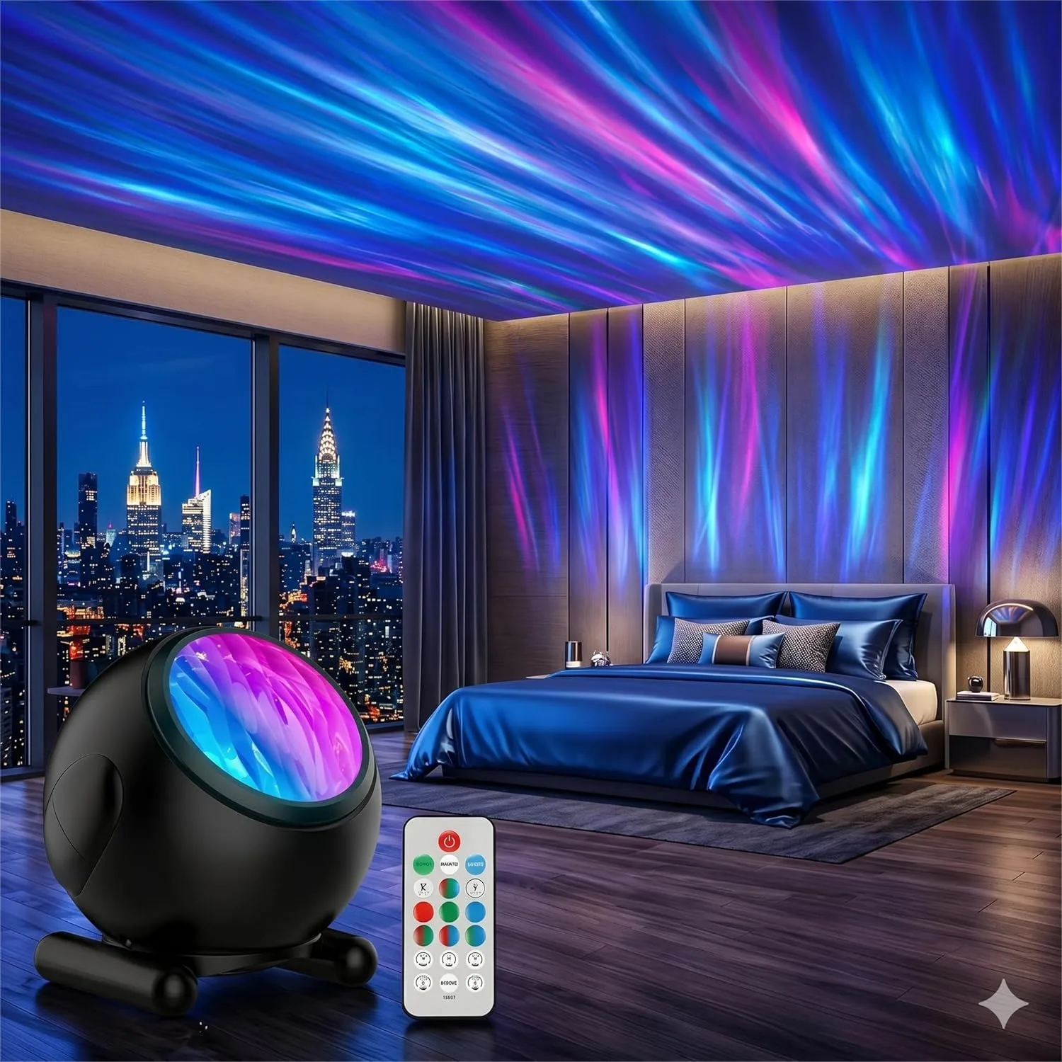 

Northern Lights Projector with Timer & Remote for Bedroom Decor, Aurora Night Light for Kids Adults