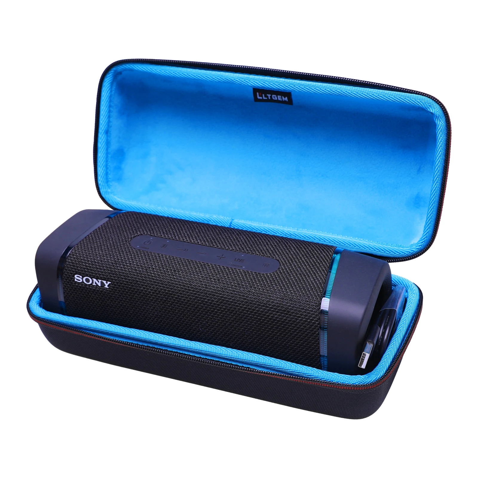 LTGEM EVA Hard Case for Sony SRS-XB33 Extra BASS Wireless Portable Speaker - Protective Carrying Storage Bag