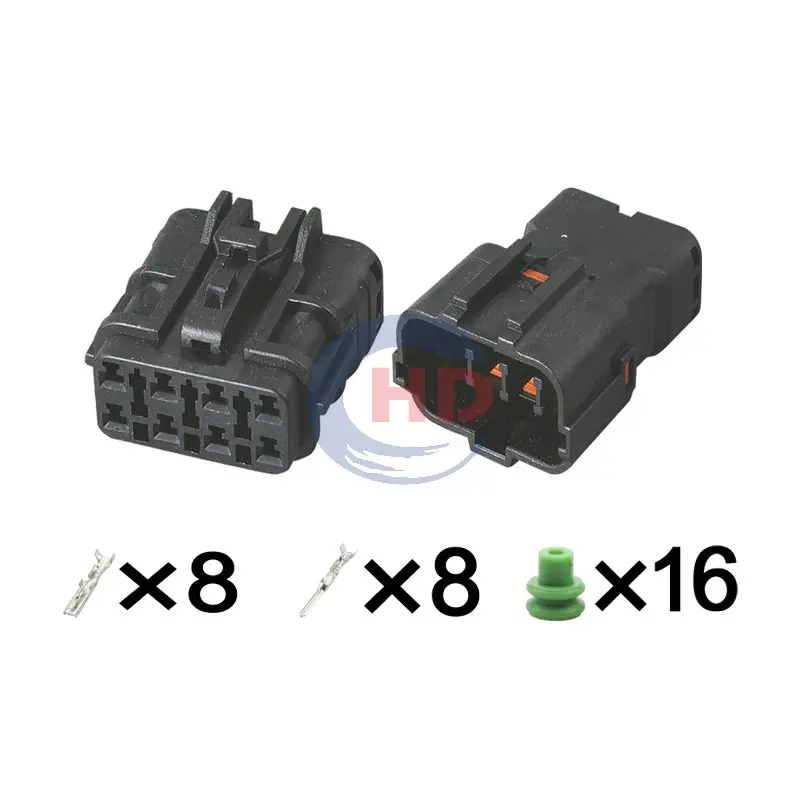 

1-20 sets 8-Pin Waterproof Wiring Harness Connector 7222-7484-40 7123-7484-40