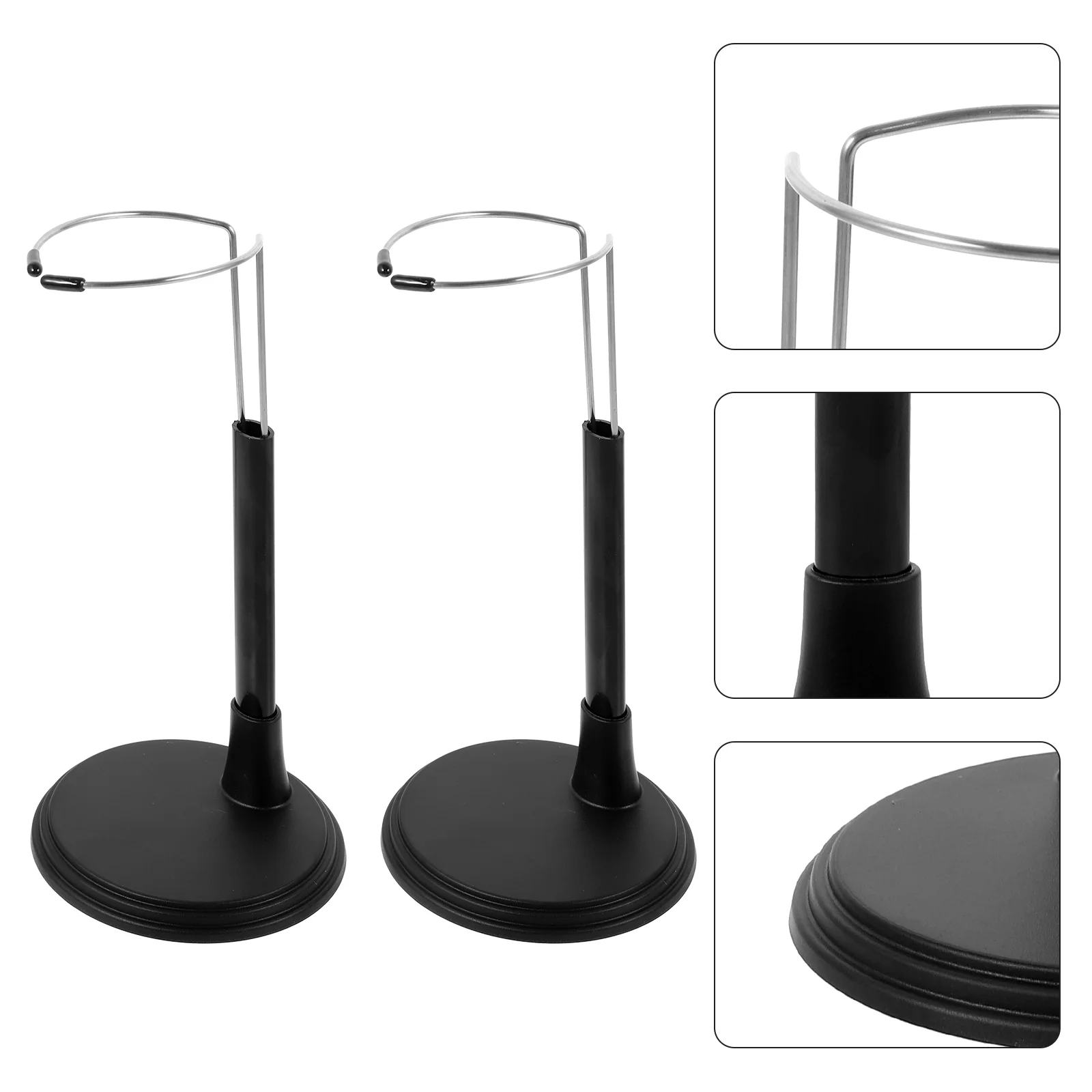 2 Pcs Support Frame Action Figure Stands for 18 Inch Dolls Puppet Holder Organizers Pvc Storage Small Bracket