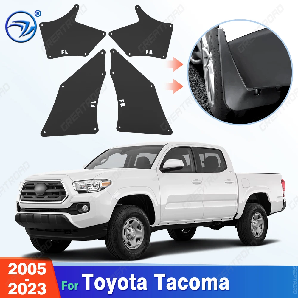 For Toyota Tacoma 2005-2023 2022 2021 2020 2019 2018 2017 Fender Mudflaps Splash Guards Mudguards Mud Flaps Car Accessories