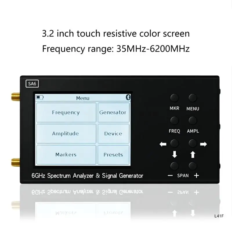 Imagem -05 - Analisadores Espectro Tela 32 Polegadas Analisadores Frequência Portáteis Entrada 356200 Mhz