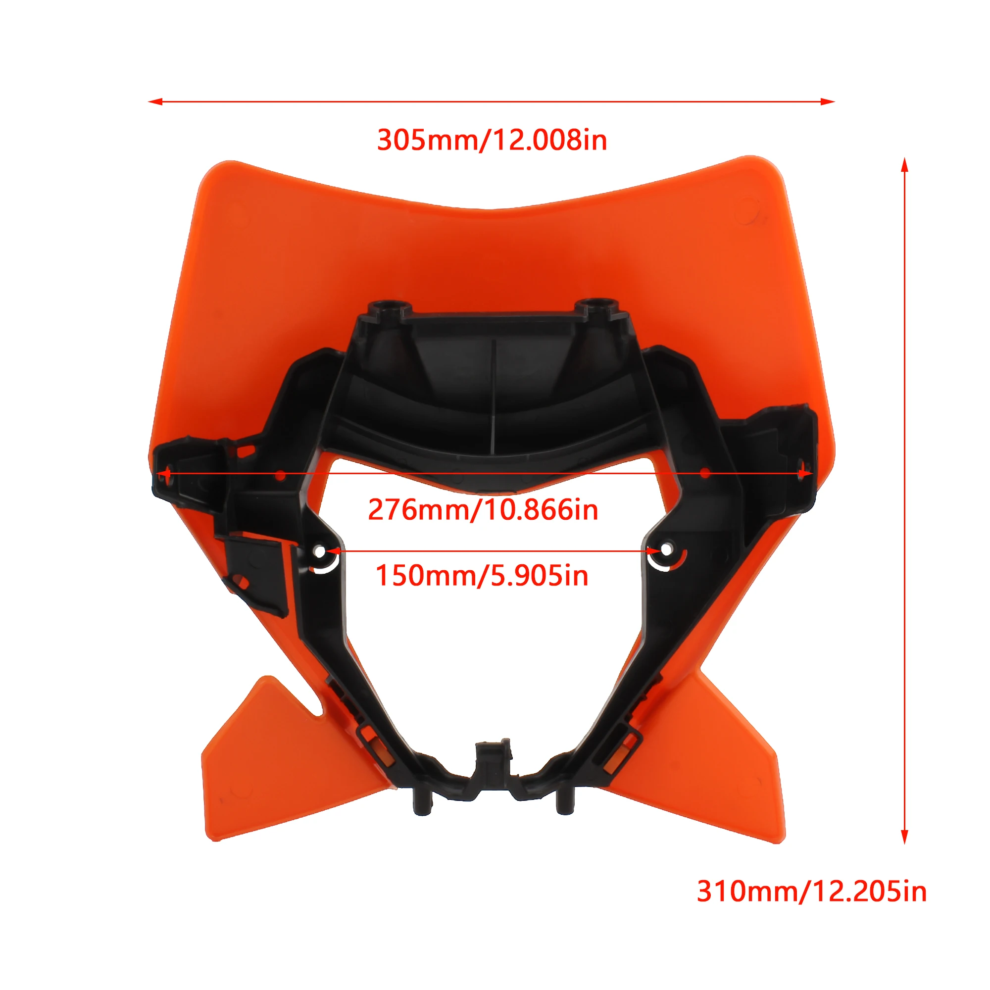 For KTM Enduro Motorcycle Headlight Plate Plastic Fairing Mask XC SX SXF XCW 125 To 500 2024 Dirtbike Motocross Headlamp Housing