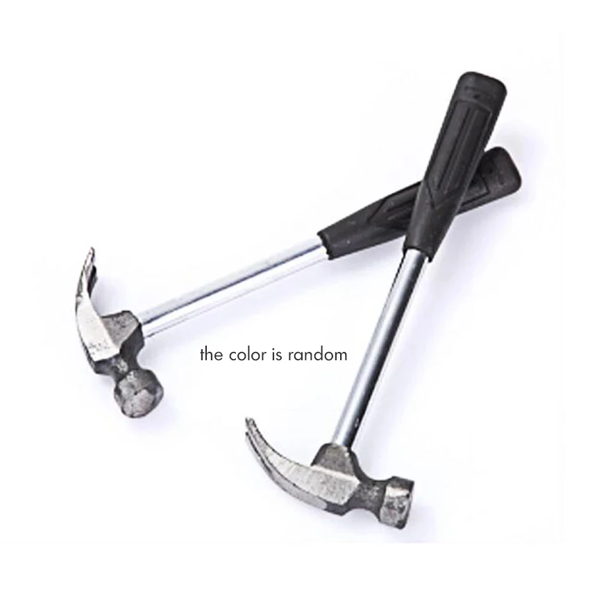 High Quality 1PC Durable Construction Metalworking Household plastic handle claw Hammer Repair Hand Woodworking Tool