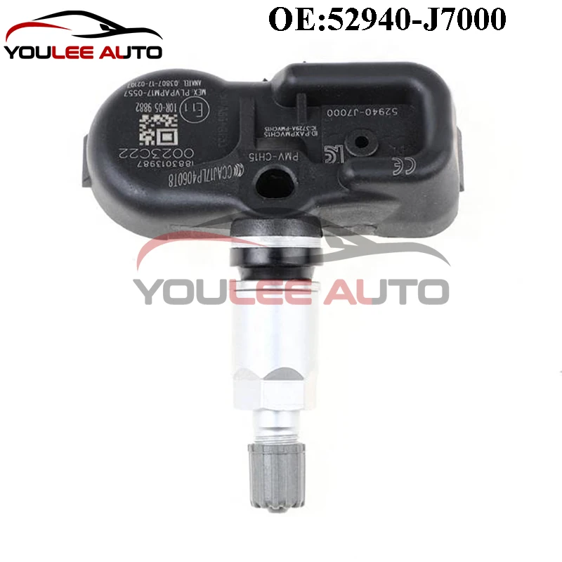 4PCS New 52940-J7000 52940J7000 PMV-CH15 PMVCH15 TPMS Tire Pressure Sensor 433Mhz For Kia Forte Ceed Proceed Xceed Auto Parts