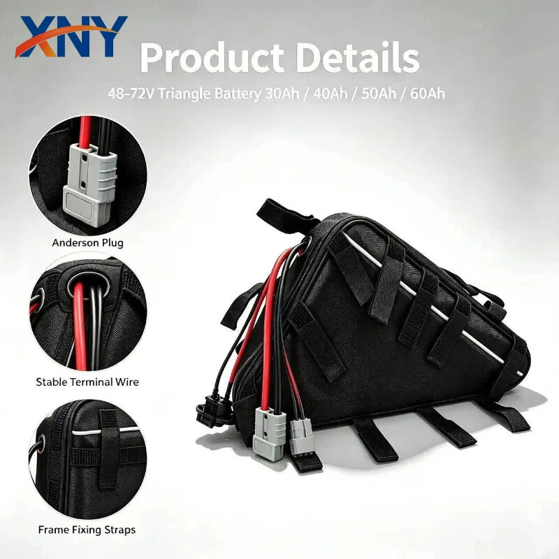 Electric Bicycle 36v 48v 52v 2000w Batteries 30ah 40ah 50ah Batterij E Bike 60V 72V 60Ah 21700 Lithium accu Bafang 3000W Power - view 2