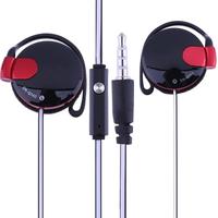 Earphones With Microphone Stereo Mp4 Ear Hanging Game Sports Earhook Earphones For Shini Sn-140 Flat Cable 3.5mm Ear-Hook