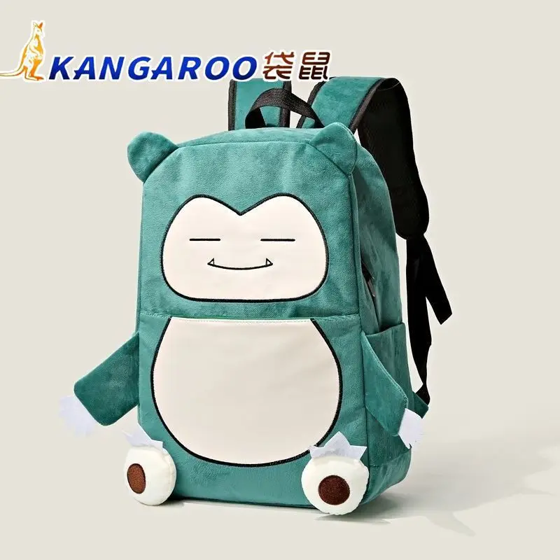 2025年発売-バックパック-カップルスタイル-男子大学生-大容量-高価値-面白いぬいぐるみ-ダブルショルダー-ポケモンバックパック