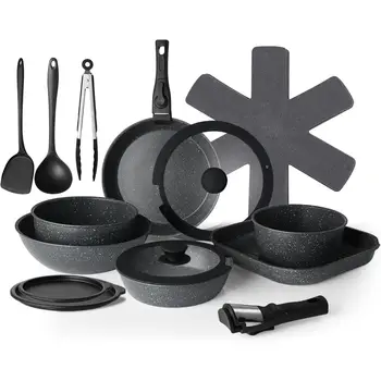 12 best sales Conjunto de utensílios de cozinha em granito - №1