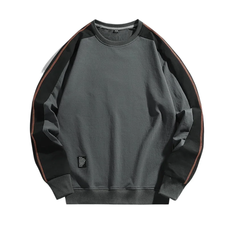 

Новые осенние пуловеры для мужчин, хлопковые мешковатые толстовки с длинными рукавами и круглым вырезом, мужская повседневная одежда для верховой езды