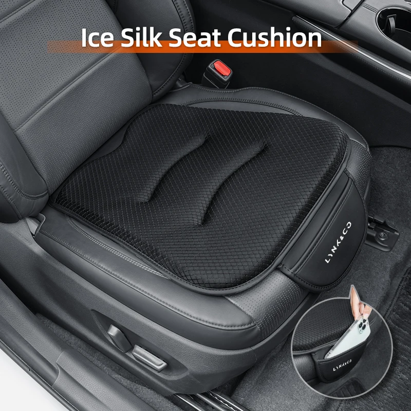 

Breathable Ice Silk Car Seat Cover Driver Storage Protective Cushion For LYNK&CO 06 03 05 08 09 02 Hatchback BX11 EX11 ZERO LYNK