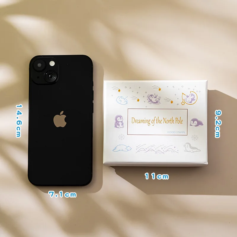 مجموعة الختم الخشبي DIY عنصر صغير الإبداعية الكرتون الإضافية نمط المواد الزخرفية ختم حساب اليد #5