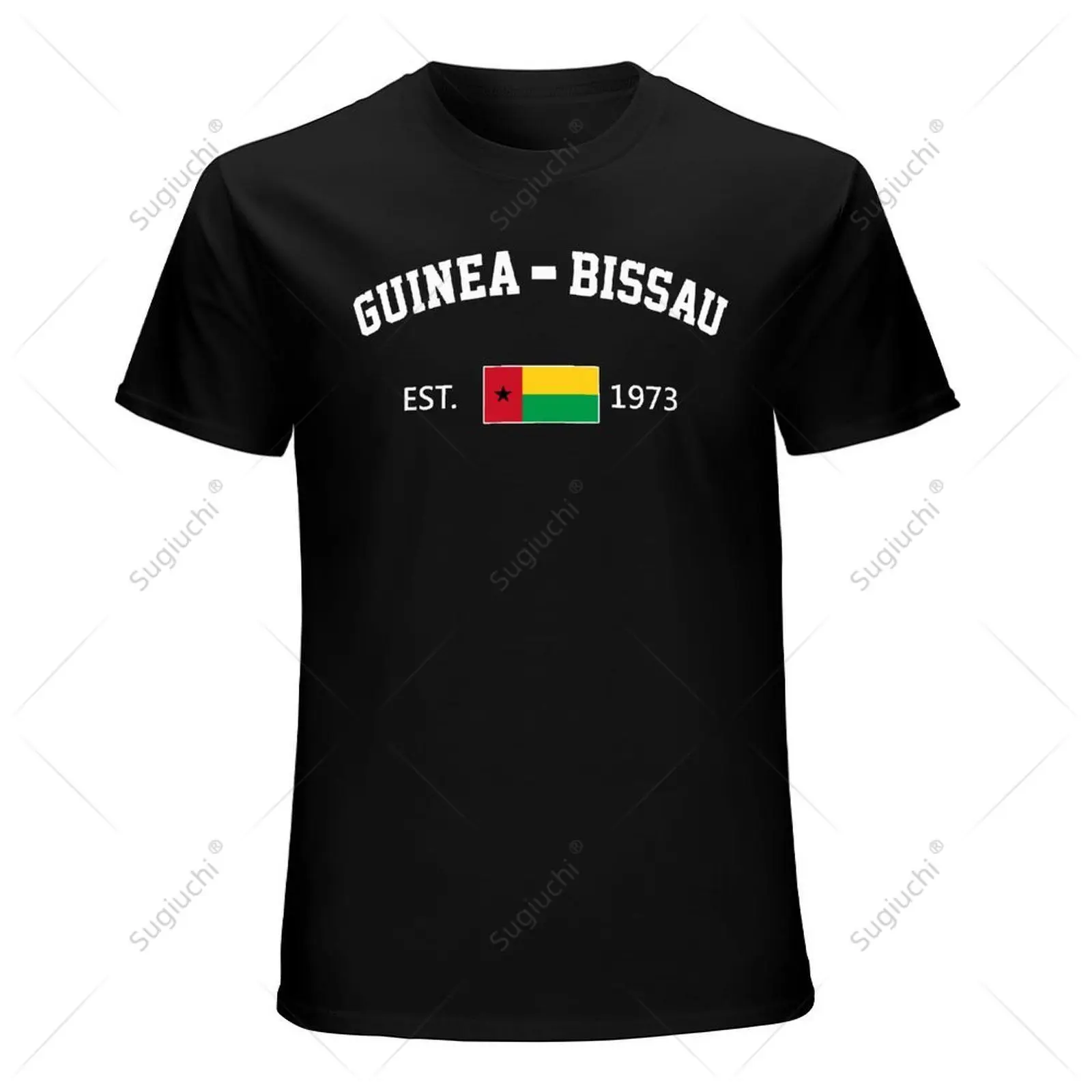 Unisex Men Guinea-Bissau EST.1973 Independence Day Tshirt Tees T Shirts Women Boys 100% Cotton T-Shirt