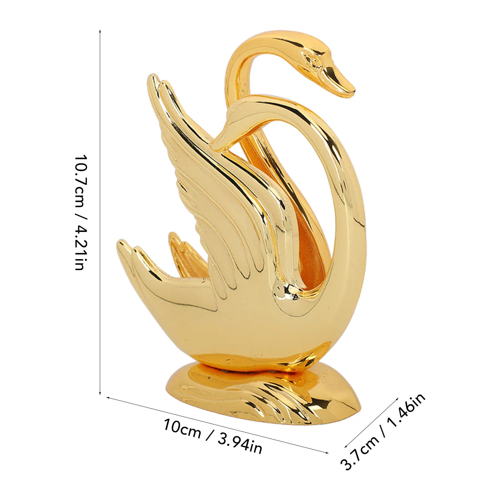 Napkin Holder Paper Tissue Stand Modern Swan Design Rustproof Alloy Elegant Style Tabletop Napkin Organizer for Home Bar Hotel