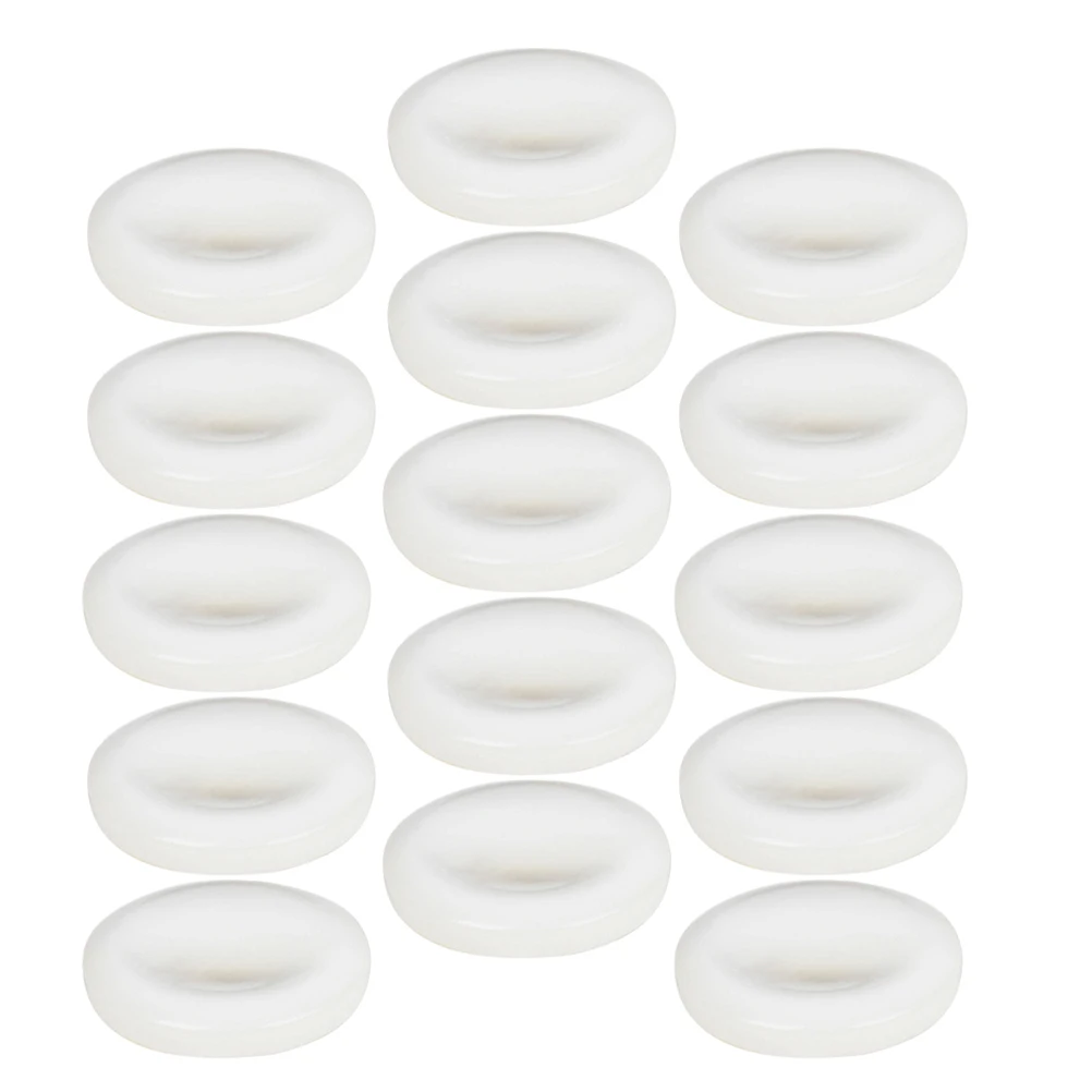 

15 Pcs Trumpet Accessories Sturdy White Shell Buttons Valve Finger Replacements Complete Set Musical Instrument Parts