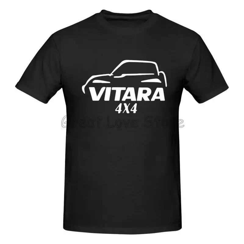 Custom Vitara Off Road Print T-Shirt Men Cotton Short Sleeve Graphic T Shirts Summer Casual Oversized Tees Tops Streetwear S-6XL