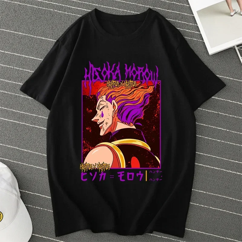 Anime Men T Shirts Hunter X Hunter Killua Zoldyck T-shirt Women Harajuku Kurapika Tshirt Anime Hisoka T Shirt Graphic Top Tees