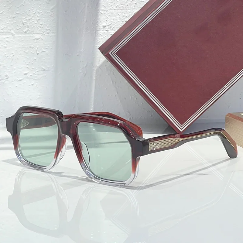 

JMM 2025 CHALLENGERI Big Square Acetate Sunglasses for Men and Women High Quality Brand Designer Optical Prescription Eyeglasses
