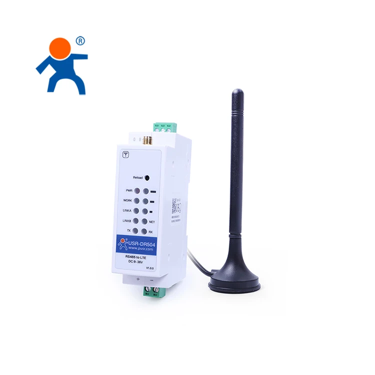 USR-DR504-EC Modem cellulari industriali su guida Din 4G LTE RS485 con slot per scheda SIM