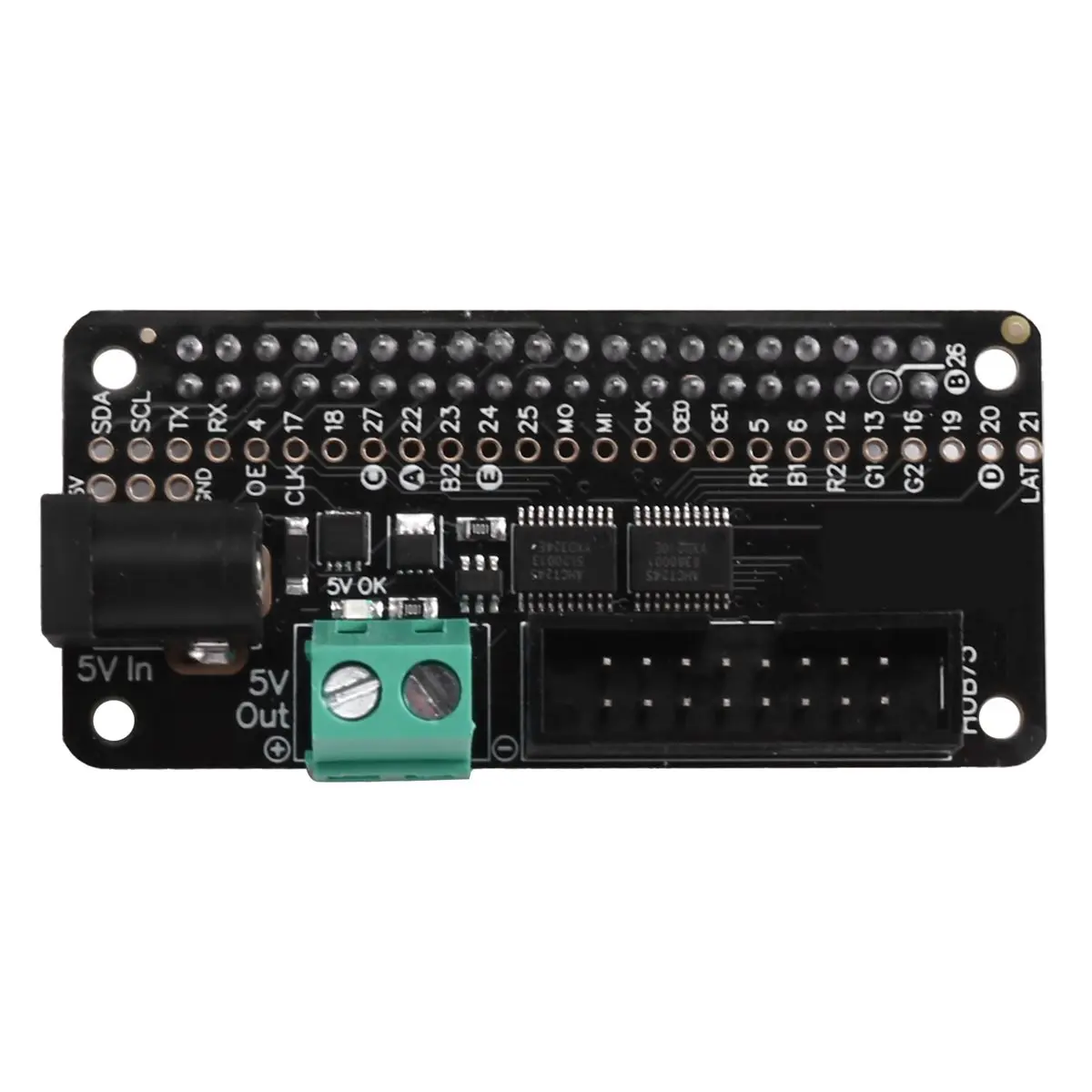 A72U 3211 RGB Matrix Bonnet for , 64x32 32x32 LED Panel Driver HAT, for 4B 3B+ Zero