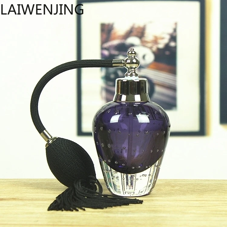 

HLZ Portable Travel Car Fresh Purple Glass Bottle Separate Bulk Empty Bottle Ornament