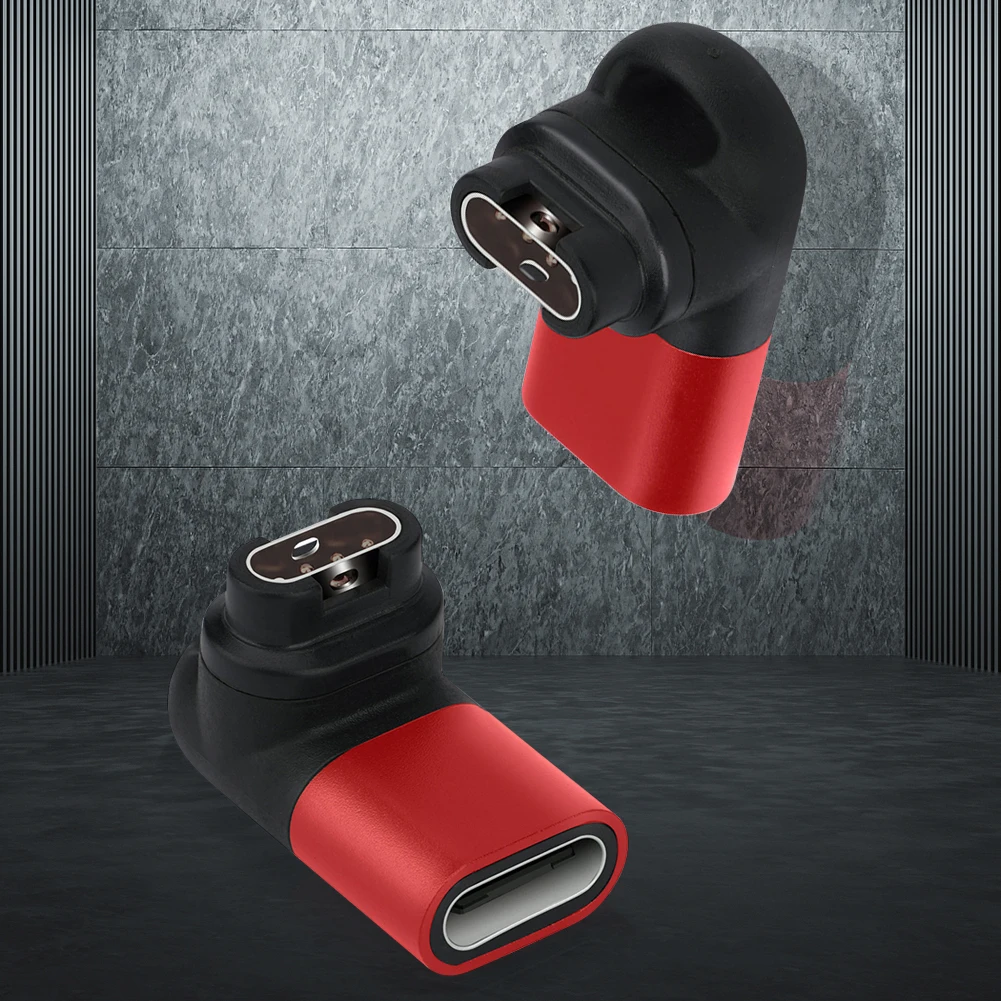 

Type C Charger Cable Adapter Replacement Charger Base Adapter Smart Watch 90 Degree Elbow Accessories for Garmin Fenix 7/7S/7X/6