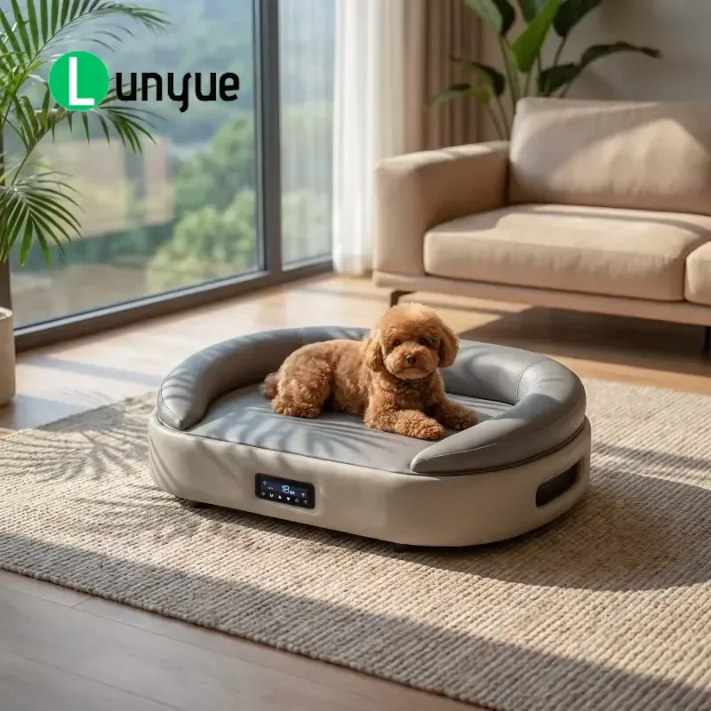 Smart Pet Sofa Bed with Water Circulation Heating Cooling LED Display Temperature Control for Dogs Cats Comfortable Furniture