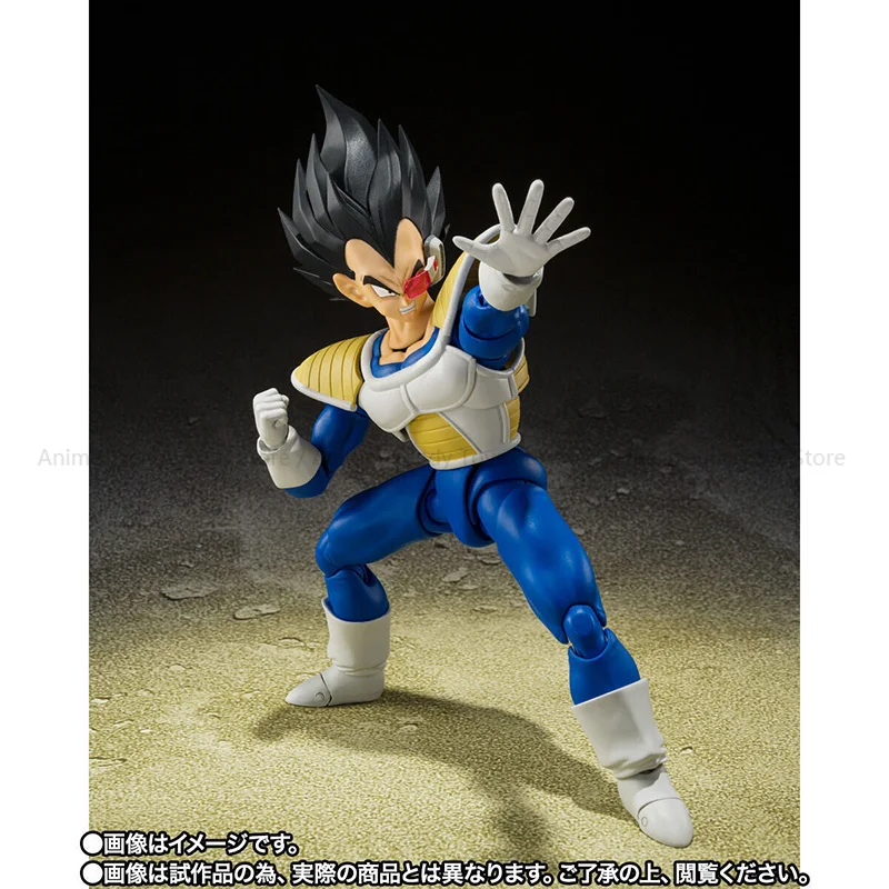 En Stock Bandai Anime figura de acción Dragon Ball Z SHF Super Saiyan Prince Vegeta IV 24000 potencia modelo terminado juguete para regalo