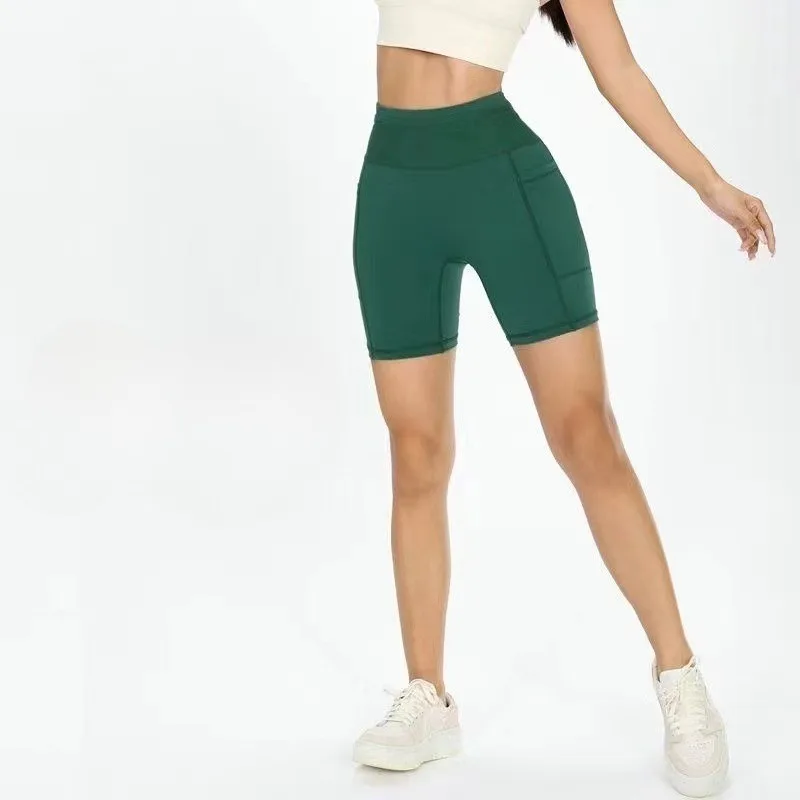 

Quick Dry Running Shorts 6 Pockets 4 Inch Athletic Shorts with Waist Pocket for Marathon & Gym