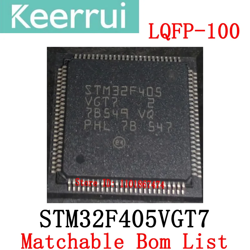 1~100PCS/lot brand new original STM32F405VGT7 LQFP-100 STM32F405 VGT7 STM32F STM32 microcontroller IC chip matching BOM list