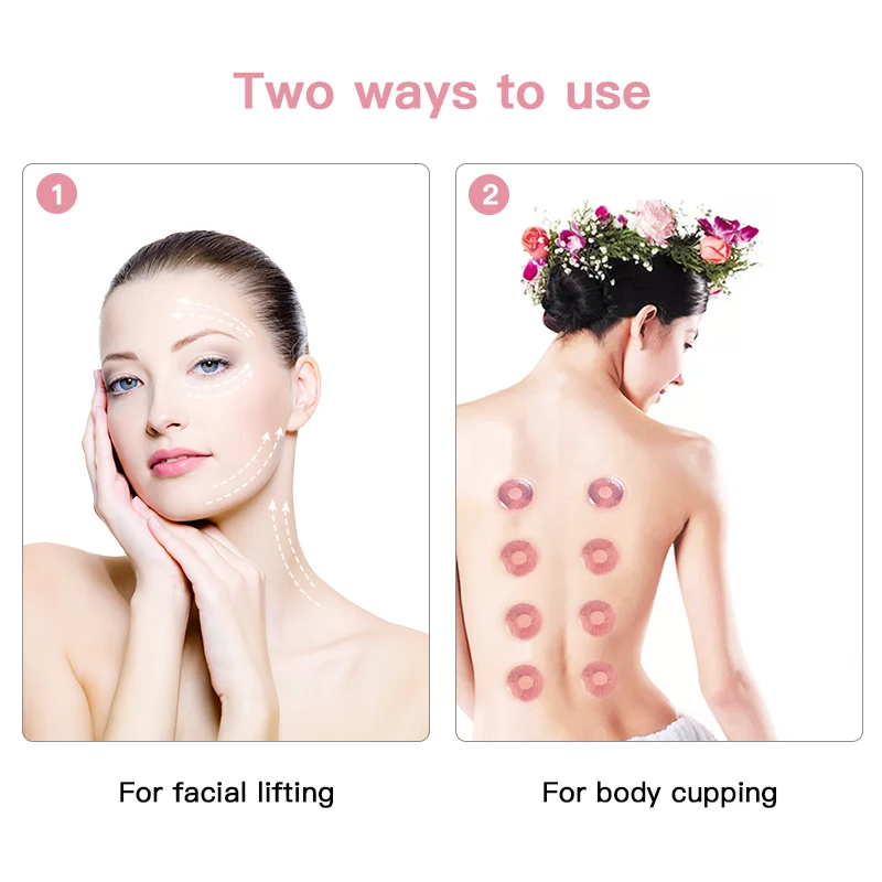 Rubber Massage Body Cups Anti Cellulite Suction Glass Cup for Face Facial Skin Lifting Tool Vacuum Cupping Massage Beauty Health