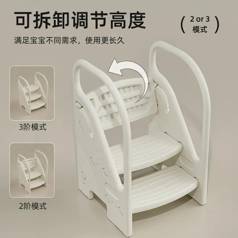 Escalera multifunción para el hogar, taburete plegable portátil, taburete, escaleras de baño, escaleras plegables antideslizantes, escalera para niños