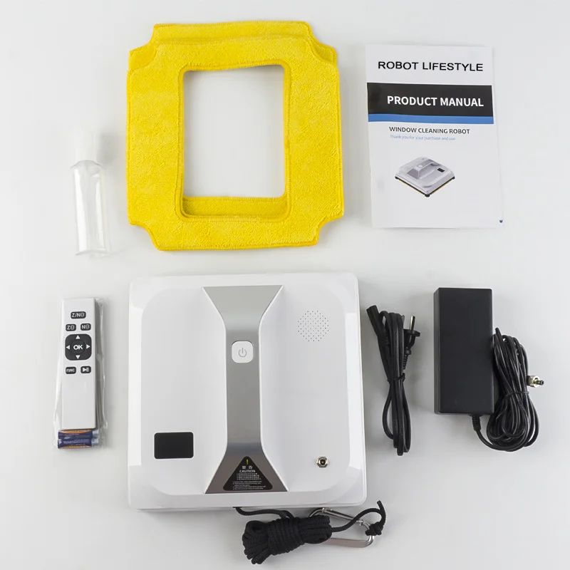 Commercial Smart House Window เครื่องดูดฝุ่นไร้สายไร้สาย Wall Glass Windows ทําความสะอาดหุ่นยนต์สําหรับใช้ในครัวเรือน