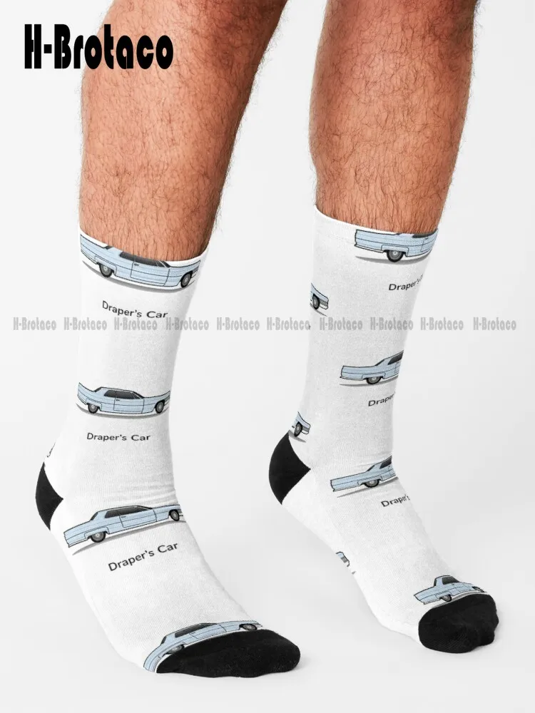 Draper'S Car Mad Men Don Draper Socks Thin Socks Women Comfortable Best Girls Sports Gd Hip Hop Street Skateboard Socks Casual