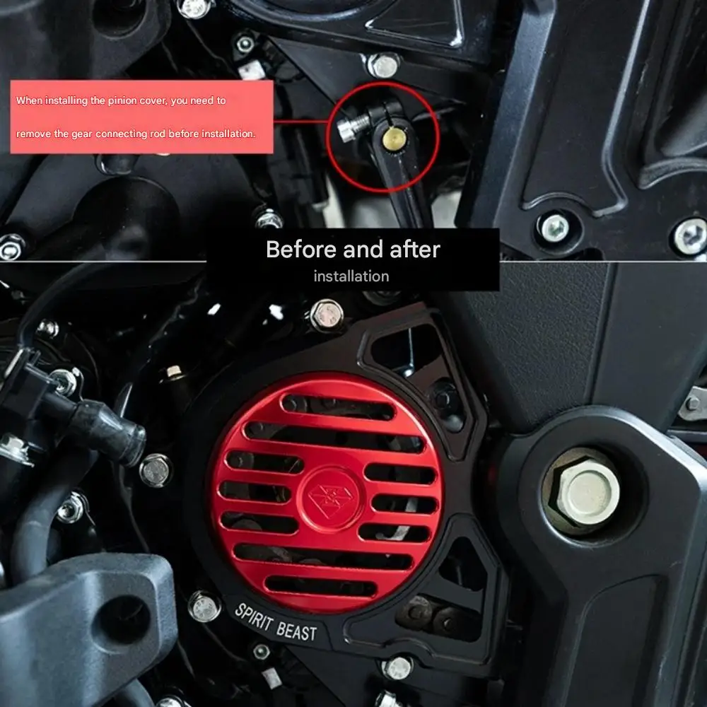 Suitable for Benelli 502C sprocket cover modification motorcycle small fly cover, big devil hollow cover, chainring gear cover