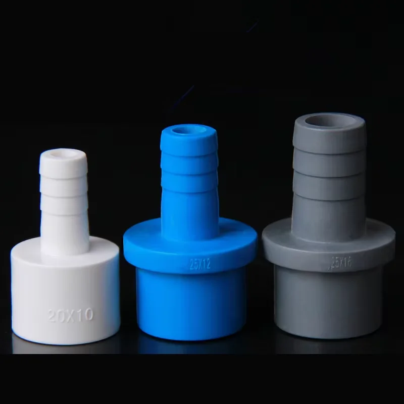 

PVC Pipe Fitting - Hose Pagoda Connector 5,8,10,12,14,16,18,20mm Barb Tail to Hose and 20mm 25mm to Pipe Tube Jointer Adapter