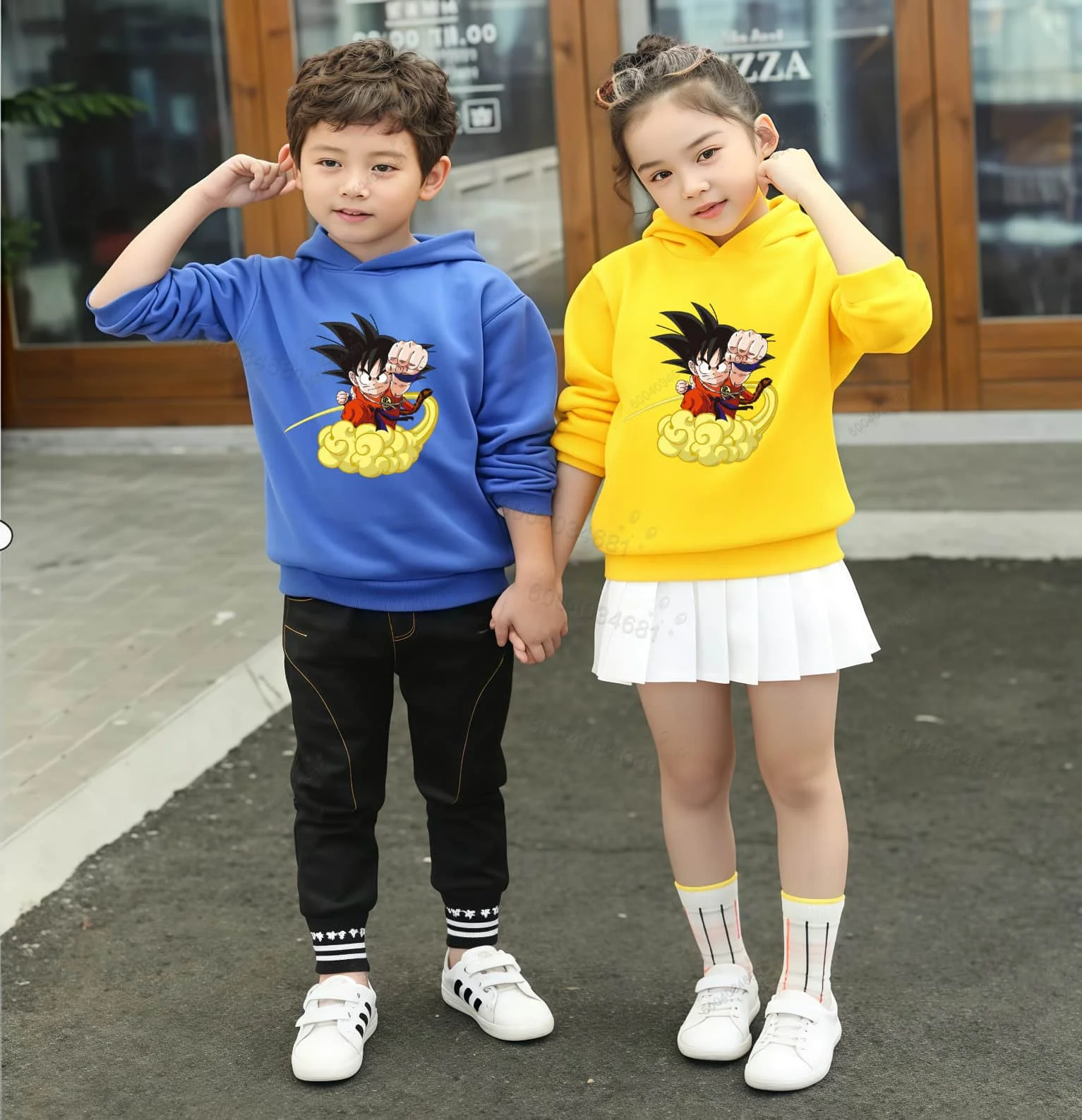 Dragon Ball Z Herbst/Winter Kinder-Komfort-Kapuzenpullover – lockerer und warmer, bequemer Alltagsmantel für Jungen und Mädchen – Detail 5