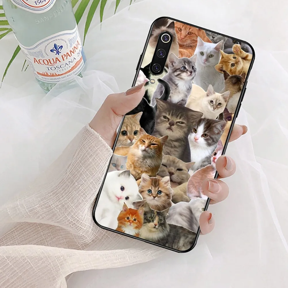 Crying Cat Memes Phone Case For Xiaomi Mi 5X 8 9 10 11 12 lite pro 10T PocoX3pro PocoM3 Note 10 pro lite