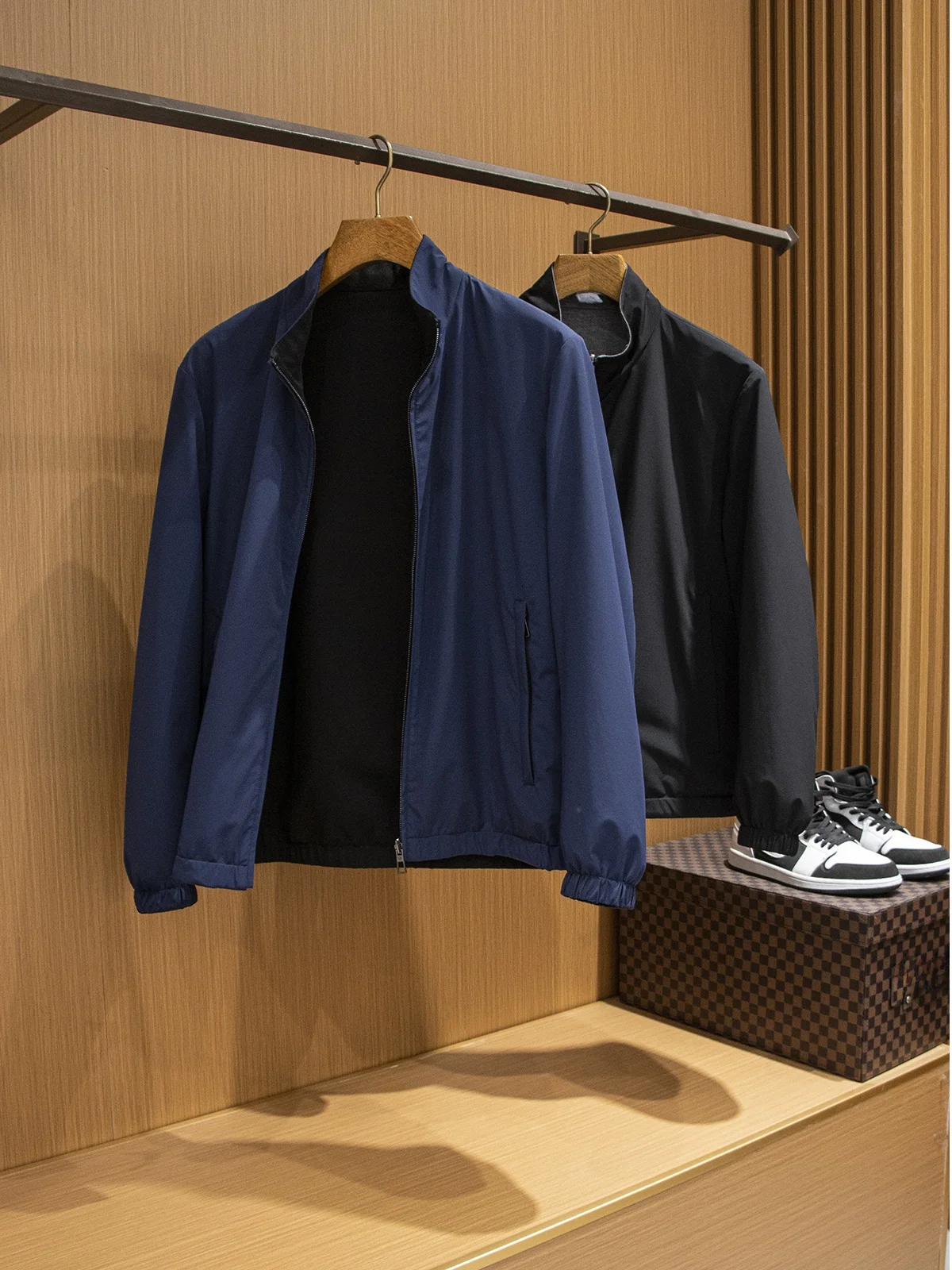 

Потрясающее двустороннее шерстяное повседневное мужское пальто с воротником, легкое, классическое, стильное, для осеннего сезона