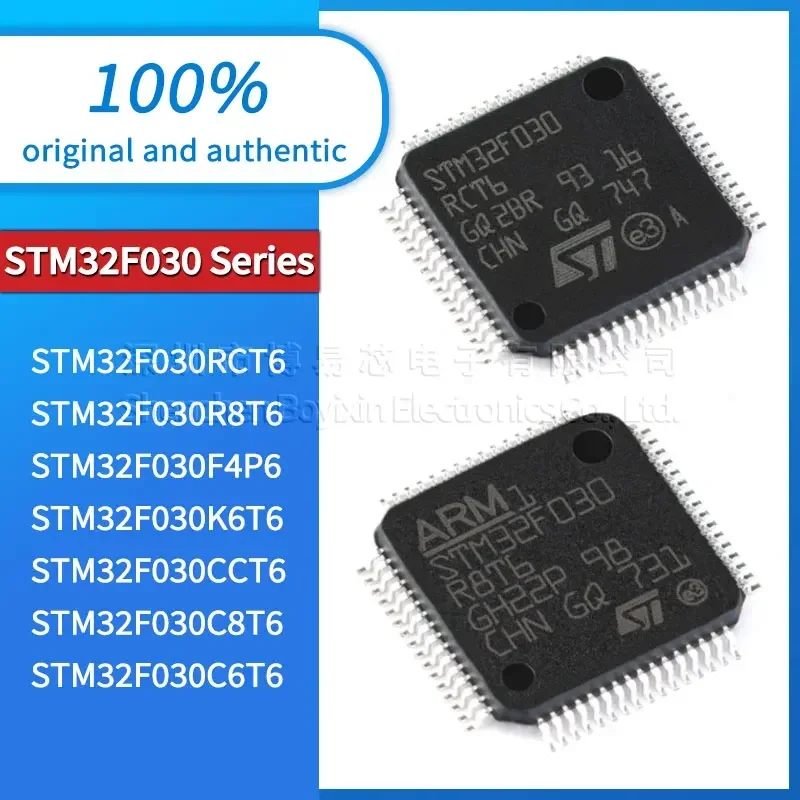 

Original genuine STM32F030RCT6 STM32F030R8T6 STM32F030F4P6 STM32F030K6T6 STM32F030CCT6 STM32F030C8T6 STM32F030C6T6