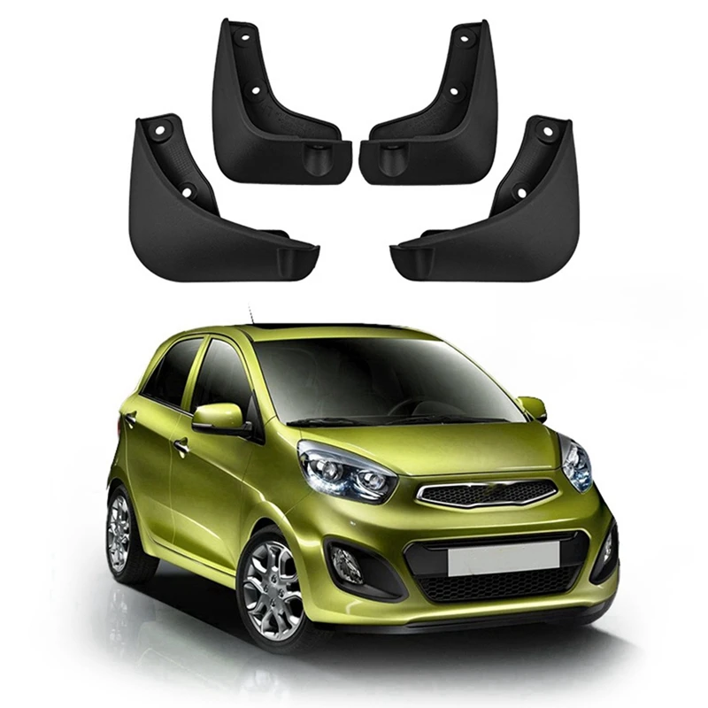 8Pcs Car Mud Flaps For Kia Picanto 2011-2018 Mudguards Fender Mud Guard Flap Splash Flaps Accessories