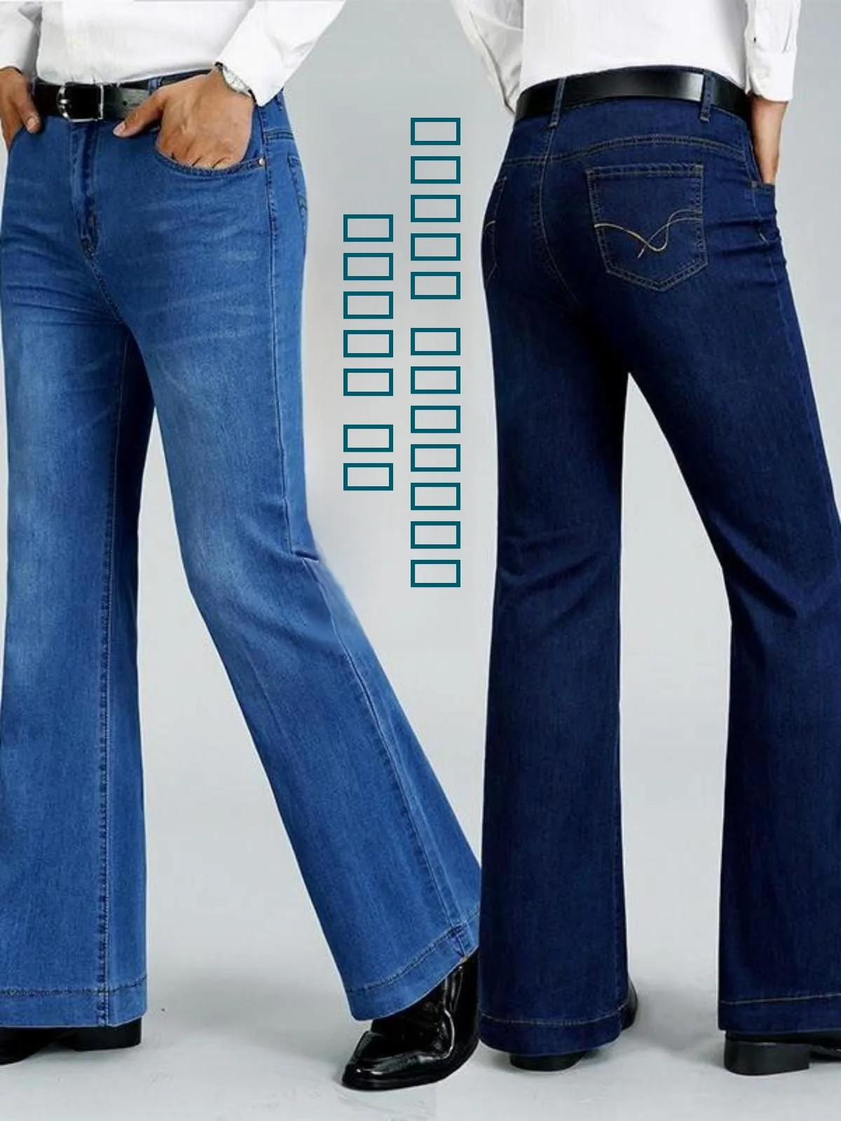 

Мужские джинсы прямого кроя со средней талией, модные облегающие брюки-буткэт, длинные брюки, повседневная молодежная одежда для осеннего сезона