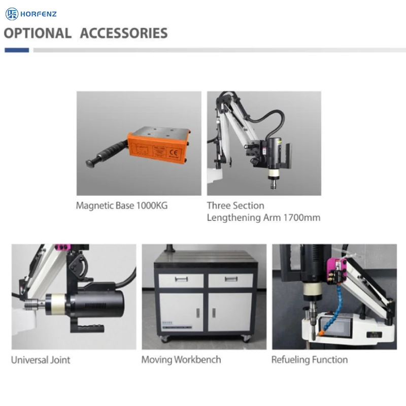 M3 M10 Customized Electric Threading and Tapping Machine Automatic Servo Motor Vertical Tapping Machine with PLC 220V Voltage