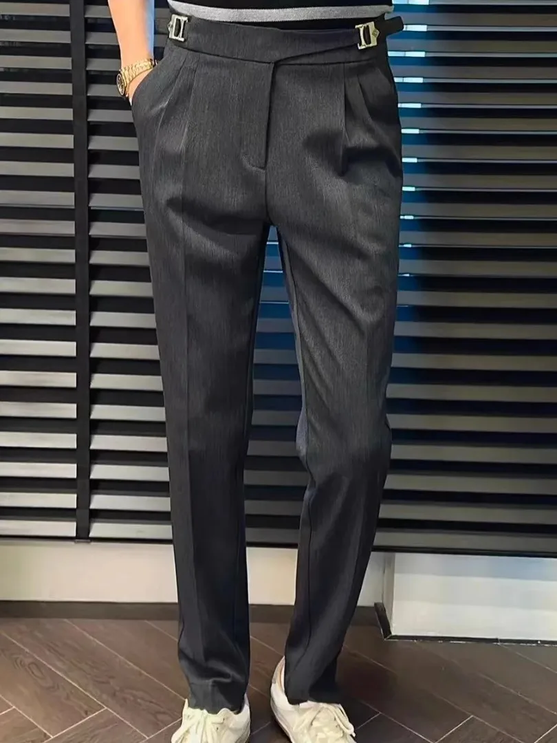 

Busin Casual American Sle Men's Long Pants Straight Leg Comfortable Autumn Faionable All-Match Small Footwear