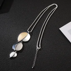 Punk Long Chains Necklace Handmade Jewelry for Women Suspension Gothic Korean
