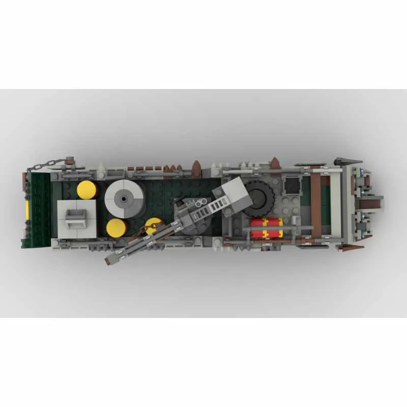 MOC-170128Doomsday مركبة مدرعة بنة Model1234 قطعة، لعبة مكعبات بناء عيد ميلاد الأولاد والأطفال وعيد الميلاد