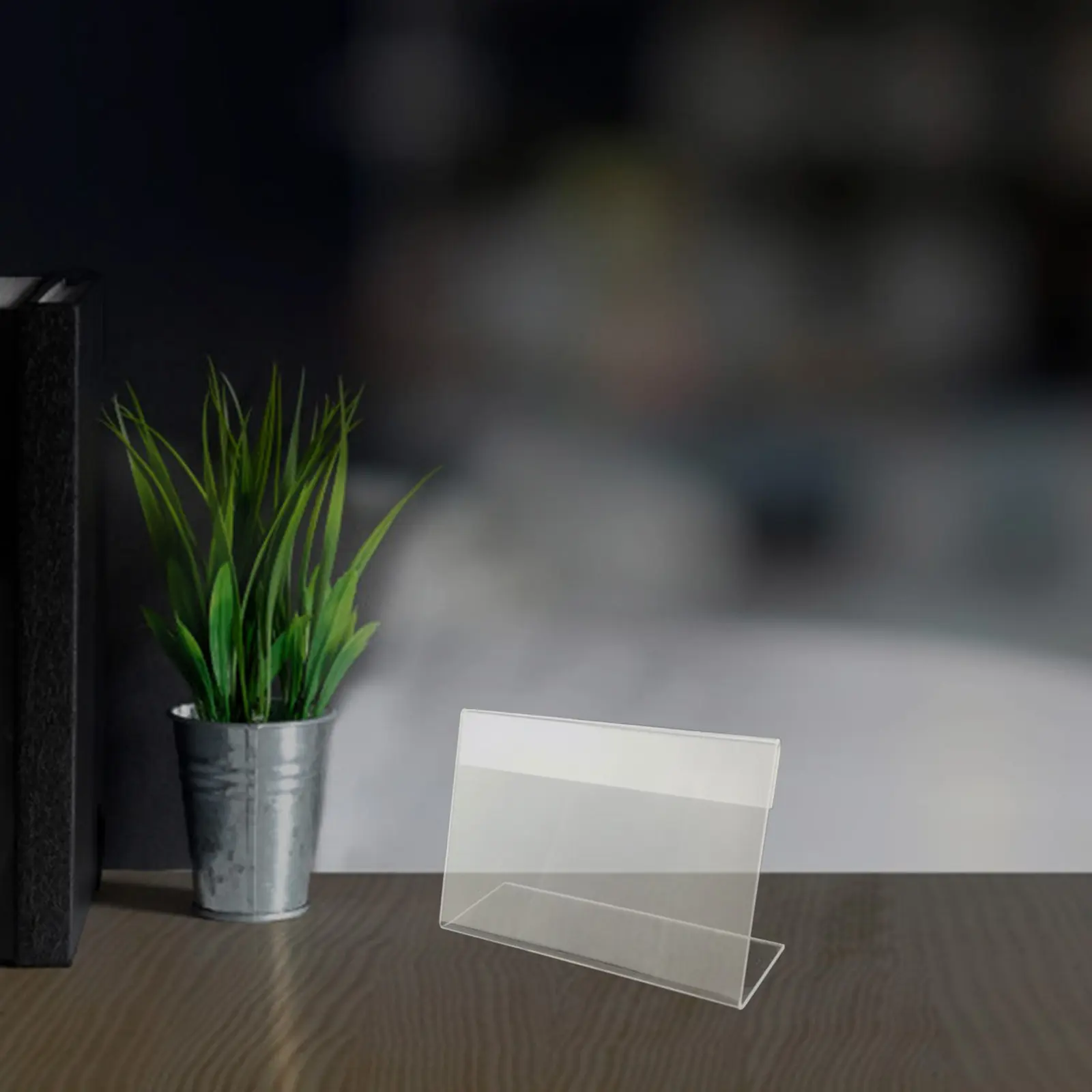 

30Pcs Transparent Acrylic Price Tag Holders 6x4cm Plastic Labels for Retail Store Supermarket Shelf Plastic Price Tag