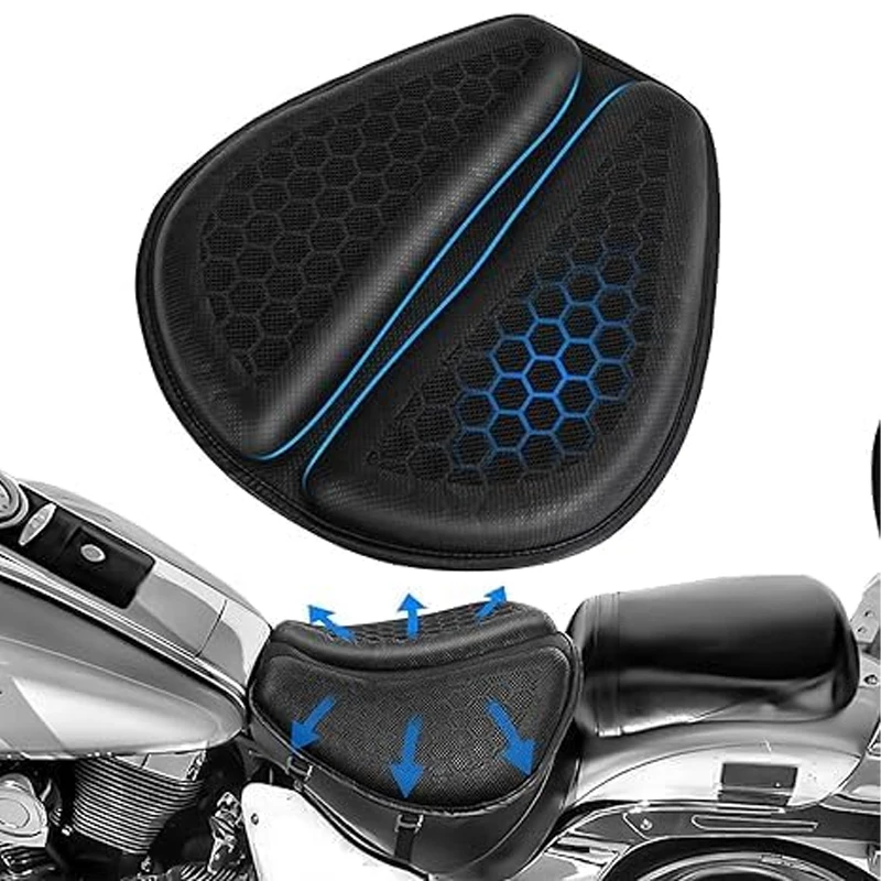 

Motorcycle Seat Cushion Anti-Slip Motorcycle Inflatable 3D Blow Air Cushion Pressure Relief Ride Seat Pad Motorcycle Accessories