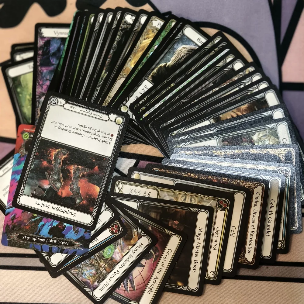 Carte TCG officielle de sang et de viande sous licence Miniso avec pochette transparente gratuite pour la nuit de jeu des amis