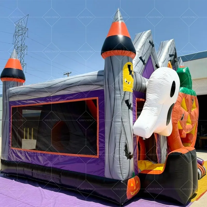 

Halloween-Themed Inflatable Jumping Castle Bouncy Bouncer And Bounce House for Kids Outdoor Home Party Decor